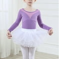thumbnail image 5 of Kaemgyyd 5-18 Years Toddler Girls Ballet Outfit Spring Long Sleeve Stretch Dance Romper Crew Neck Solid One-Piece Jumpsuit for Kids Teens, 5 of 5