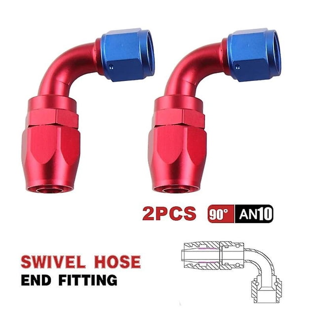 AN6 8 10 Oil Fuel Hose Swivel Anodized Aluminum Straight Elbow 45 90 Degree Fuel Oil Hose End Reusable~2870