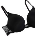 thumbnail image 3 of Maidenform Womens Natural Boost Demi Bra, 34A, Black/Stone, 3 of 7