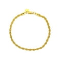 thumbnail image 2 of Bracelets New Women Fashion Sterling Golden Plated Charm Chain Bracelet Jewelry, 2 of 4