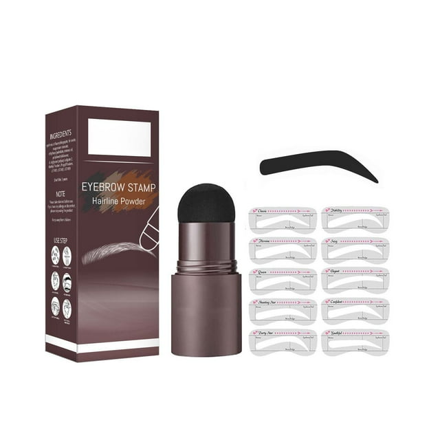 WIFKLSIIPG Eyebrow Stamp Eyebrow Drawing Tool Lazy Eyebrow Filler Makeup and Sweat Proof Eyebrow Cake Hairline Powder