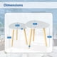 thumbnail image 3 of Set de 2 Mesas de Centro. Mesita Lateral Triangular, Mesita Lateral Minimalista para Sala de Estar, Mesa Auxiliar para el hogar. Coffee Table, para Sala de Estar y Balcón Hogar y Oficina. (Blanco), 3 of 4