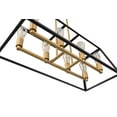 thumbnail image 6 of SIMPOL HOME 8-Light Modern Gold Black Electric Geometric Linear Chandelier, 6 of 7