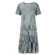 thumbnail image 4 of Vestidos estampados de manga corta con cuello en V casuales de verano para mujer Fridja  bnh2650, 4 of 8