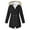 Black, variant on Up to 60% off! Winter Jackets for Women Women Solid Winter Warm Thick Outdoor Plus Size Hooded Raincoat Windproof,Womens Plus Size Clearance $5 Black XXXXXL