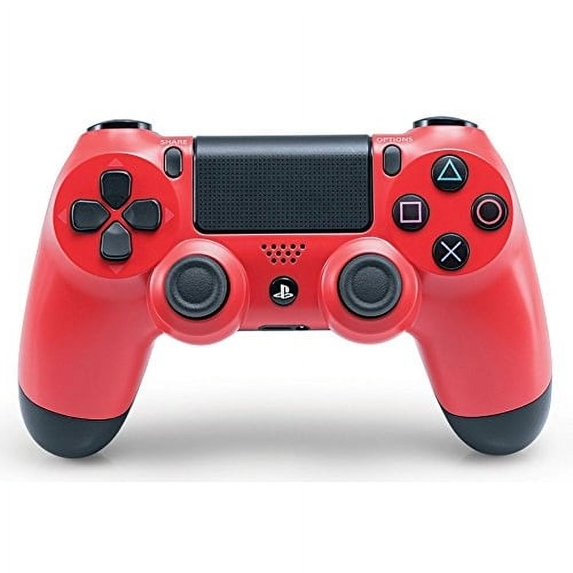 Restored Sony DualShock 4 Wireless Controller for PlayStation 4 - Magma Red (Refurbished)