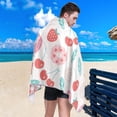 thumbnail image 4 of Coolnut 30"x60" Beach Towel with Travel Bag, Food Pattern Donut Cherry Oversized Sand Free Camping Towel Quick Dry Pool Bath Sport Towels, 4 of 6
