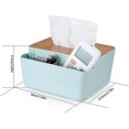 thumbnail image 2 of Tissue Box Holders, Tissue Box Organizer Cover, Rectangular Cosmetic Tissue Paper Box, 2 of 5