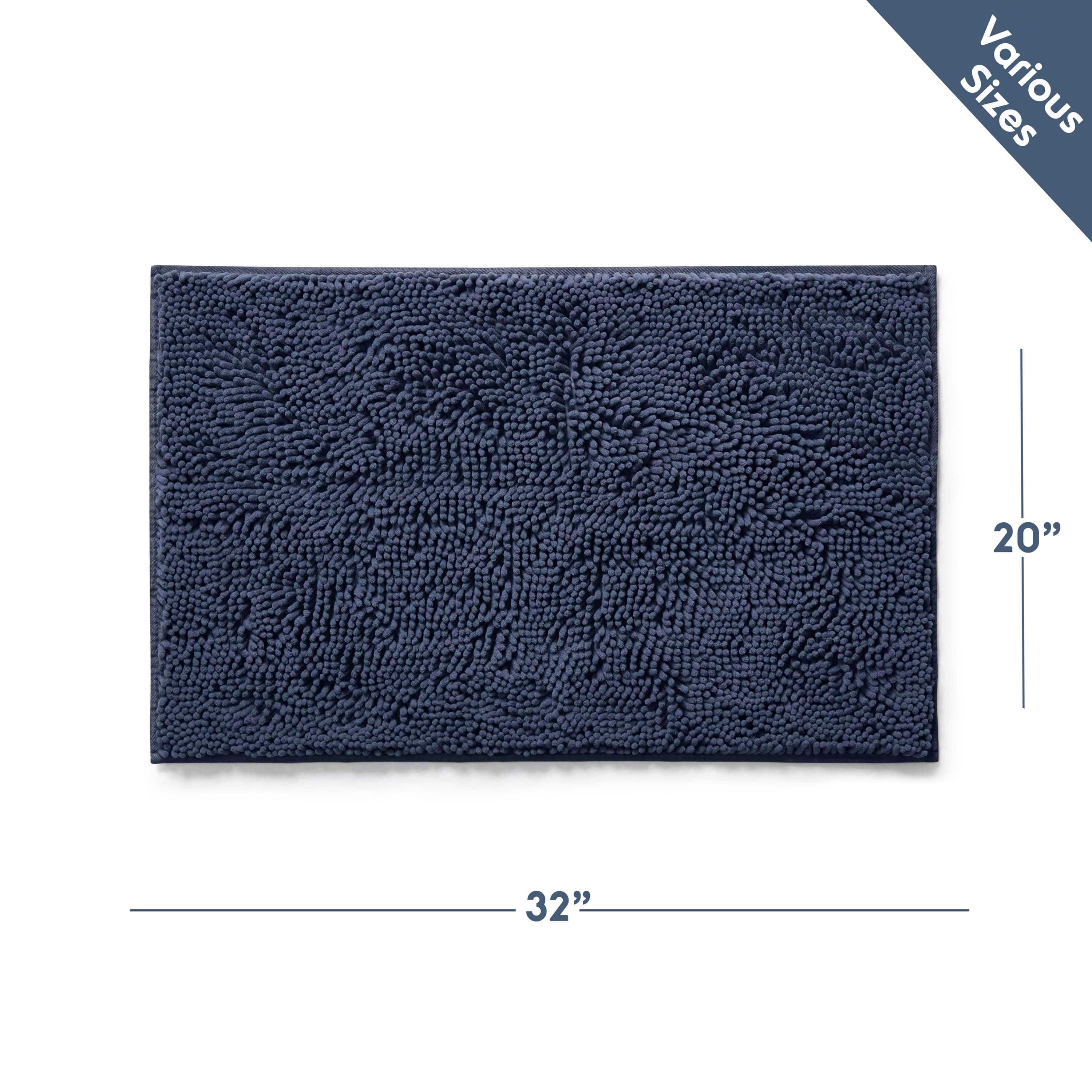 LammaLoe Bath Rug, Chenille Bathroom Rug, Absorbant Bath Mat for Bathroom Decor, Shower Mat 20x32