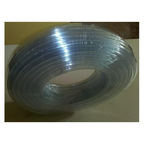 Clear Vinyl Tubing 3/8" ID x 1/2" OD x 100ft - NSF Listed, Flexible PVC Tubing for Water, Chemicals, and Industrial Use