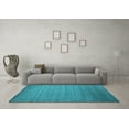 thumbnail image 3 of Ahgly Company Indoor Round Abstract Light Blue Contemporary Area Rugs, 6' Round, 3 of 4