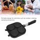 thumbnail image 4 of Sartén de Panqueques de Doble Cara, Bandeja de Tortilla de Doble Cara Práctica Recubrimiento anti stick Portátil para el Hogar, 4 of 7