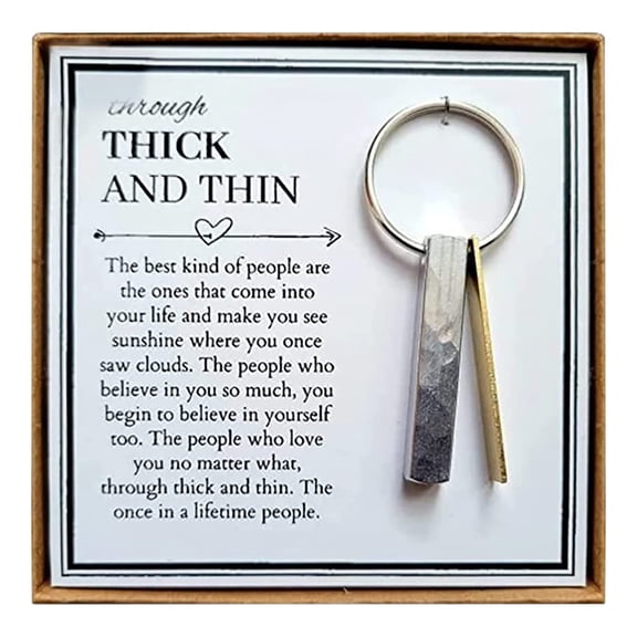 Trarodic Keychain Through Thick and Thin Friendship Keychain