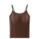 thumbnail image 2 of Ropa interior térmica para mujer, de moda, lisa, con cuello redondo, cojín en el pecho, camiseta térmica cálida de poliéster para mujer, cintura baja., 2 of 3