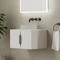 thumbnail image 2 of 24" Morden Solid Surface Minimalist Thin Vanity Countertop - White, 2 of 4