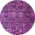 thumbnail image 1 of Ahgly Company Indoor Round Persian Purple Traditional Area Rugs, 8' Round, 1 of 4