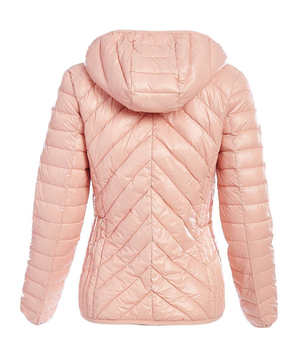 Blush Pink Jacket Packable Down Puffer 