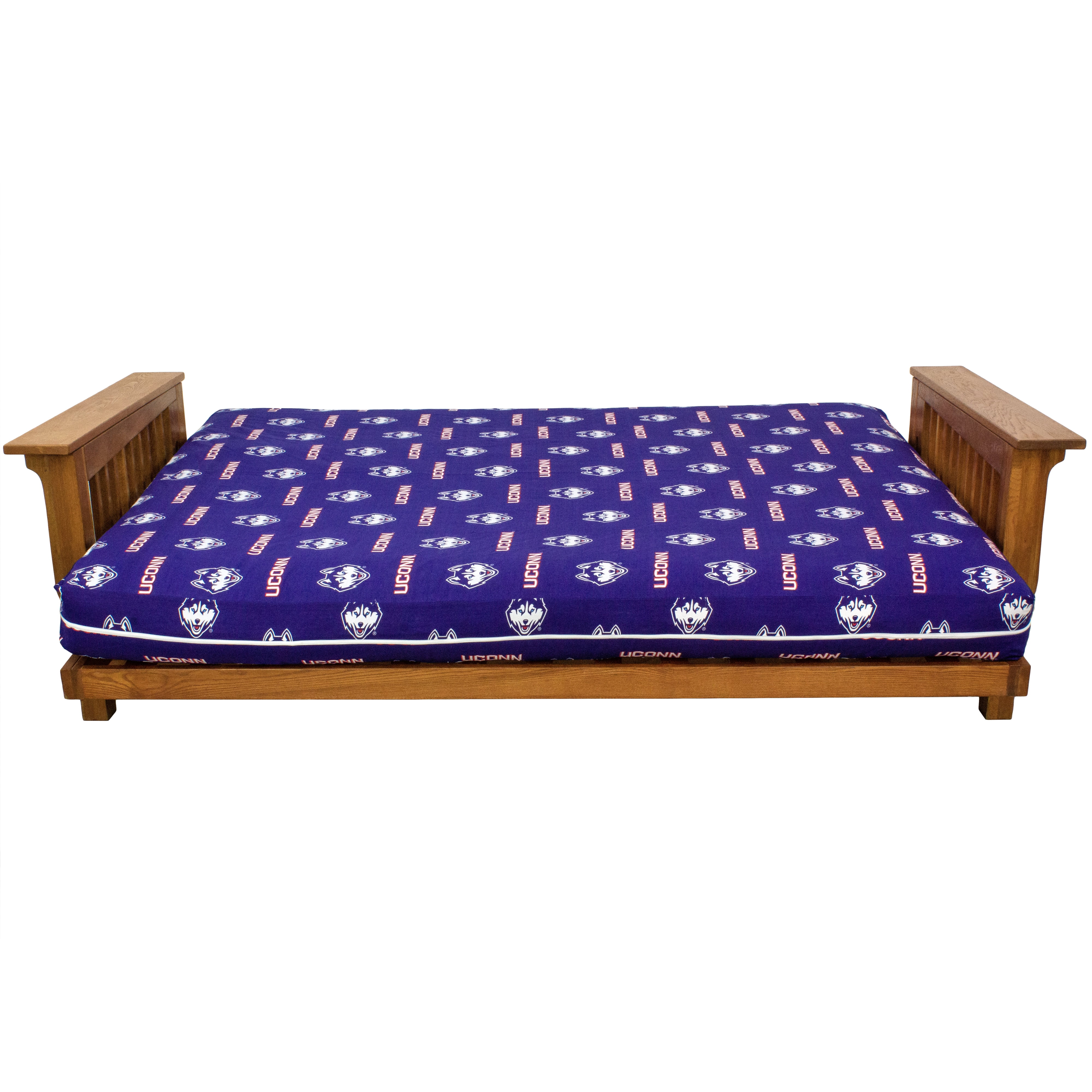 Connecticut Huskies Futon Cover - Full size fits 6 and 8 inch mats