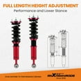 thumbnail image 5 of maXpeedingrods Coilovers Adjustable Damper for BMW 5 series E60 Sedan AWD 525xi, 528i xDrive, 528xi, 530xi, 535i xDrive, 535xi 2004-2010, Shock Absorber Coilovers Suspension Kit Coil Struts Red, 5 of 5