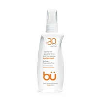 Bu SPF 30 Ultrafine WOWmist Sunscreen Spray - Clear, Non Greasy, Water & Sweat-Resistant (80 mins). Travel, Sport, Sensitive Skin (Citrus, 3.3 oz)