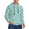 thumbnail image 2 of Wukai Cute Sheeps Print Men Hoodies Fleece Sweatshirts Long Sleeve Sweaters Pullover Fall Outfits Winter Clothes-3X-Large, 2 of 7