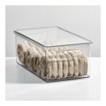 thumbnail image 3 of mDesign Plastic Storage Bin Box Container, Lid and Handles, 8 Pack, Clear/Clear, 3 of 9