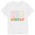 thumbnail image 5 of ibiyuan Big Sister Shirts for Girls 3t Promoted To Girls Outfit Cotton T-Shirt Baby Announcement Sign Holiday Short Sleeve Kids Shirts Girls Big Sister Gifts Tees Girl Tops 5t, 5 of 5