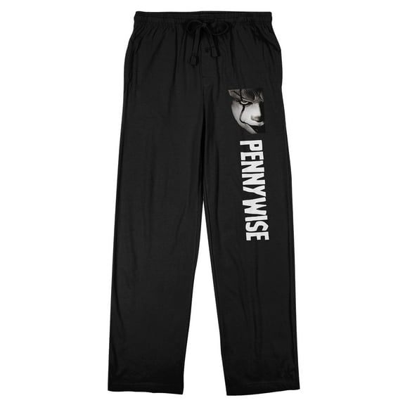Pennywise IT Movie Men's Black Sleep Pajama Pants-Large