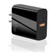 thumbnail image 1 of Cargador de teléfono móvil USB tipo C Universal 65W adaptador de carga rápida Matsuzay color negro, 1 of 6