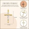 thumbnail image 3 of Factory Direct Jewelry Cross 14K Yellow Gold Crucifix Pendant Necklace, Gift Packing, 3 of 3