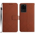 thumbnail image 2 of For Samsung Galaxy S20 Ultra Wallet Case with RFID Blocking Card Slots Holder Premium PU Leather Magnetic Kickstand Shockproof Wrist Strap Removable Flip Protective Cover, Brown, 2 of 9