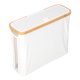 thumbnail image 5 of GOOHOCHY Cesta de bambú para papel higiénico con tapa, soporte independiente para papel higiénico, organizador de baño, armario, contenedor, accesorios, color beige, 5 of 8