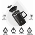 thumbnail image 2 of Vacuum Insulated Coffee Mug, 16oz Reusable Stainless Steel Thermal Double Walled cup with Handle and Slider Lid for Hot & Cold Beverages, BPA Free, 2 of 8