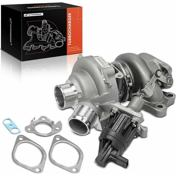 A-Premium K03 Right Side Complete Turbocharger Turbo Kit with Gasket & Wastegate Actuator Compatible with Ford & Lincoln Models - F-150 F150 2018-2020, Expedition 2018-2019, Navigator 2018-2022, 3.5L