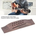 thumbnail image 3 of Acoustic Guitar Bridge, 12 String Guitar Bridge Rosewood 94x6mm Slot  For Musical Instrument, 3 of 8