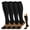 Black Brown, variant on 4 Pairs Halloween Compression Socks for Women & Men Circulation 15-20 mmHg - Better Blood Flow, Swelling , Best Support for Medical, Running, Nursing