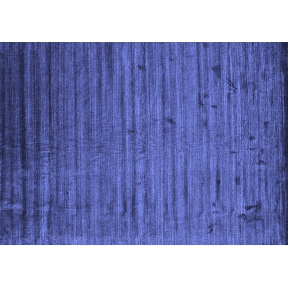 Ahgly Company Machine Washable Indoor Rectangle Abstract Blue Contemporary Area Rugs, 7' x 10'