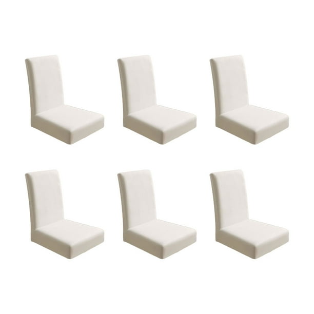 Naiovety cubiertas de silla del poliéster 6pcs con la tela impermeable apropiada del aspecto elegante fácil instalar Decoración del hogar
