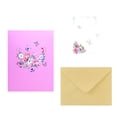 thumbnail image 4 of 3D Birthday Card for Men Women Mom Dad Husband Wife Grandma Grandpa Son Daughter Dancing Butterfly Flower Cards, 4 of 6