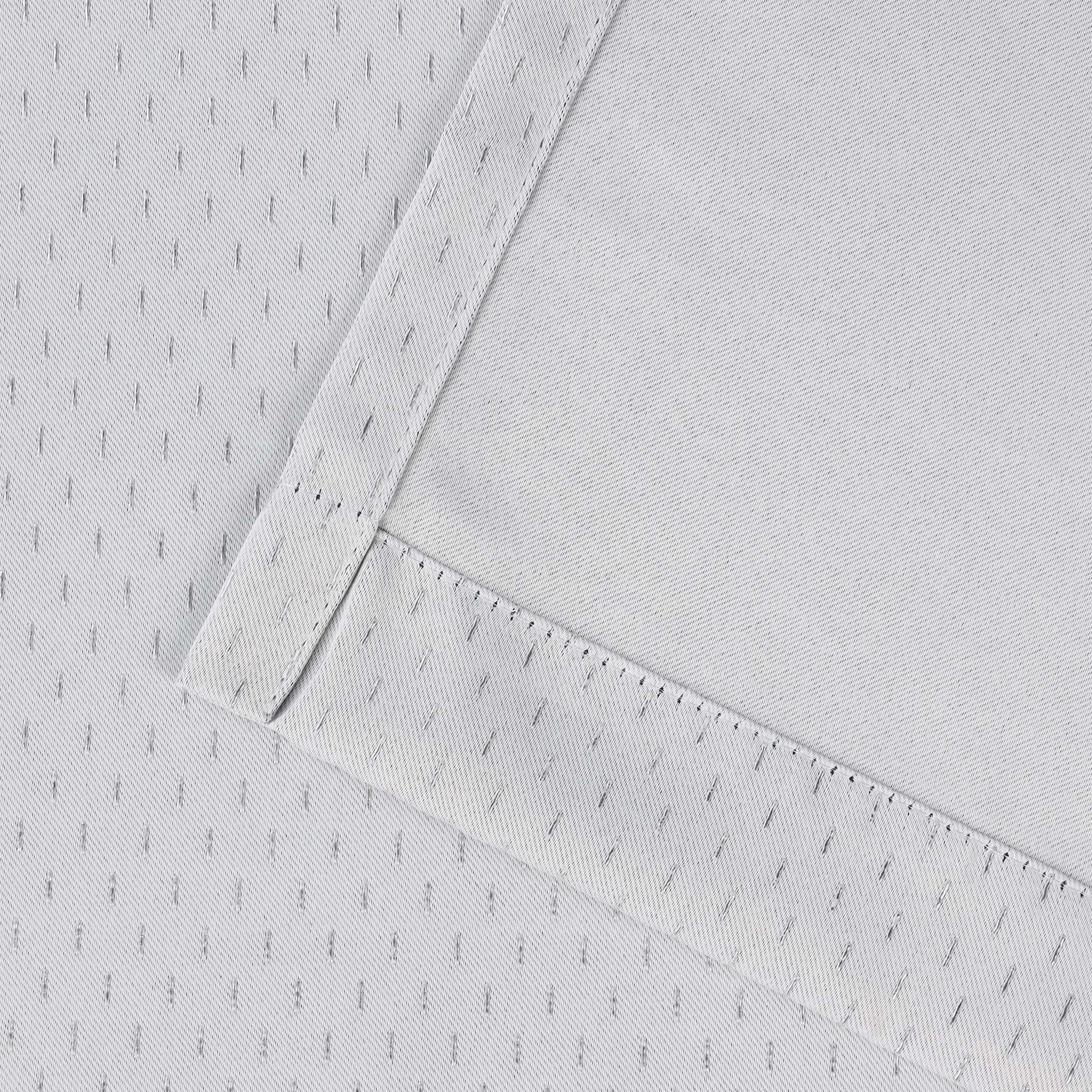 Superior Shimmer Blackout Curtains, Rod Pocket, Set of 2, 26" X 63", Chrome