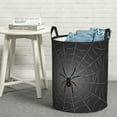 thumbnail image 6 of Fuzoiu Black Spider On Web Print Circular Hamper,Laundry Basket with Handle,Collapsible Laundry,Dirty Clothes Storage Basket,for Bedroom Bathroom Dorm Living Room-Medium, 6 of 6