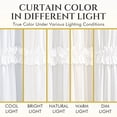 thumbnail image 5 of Seasonwood White Ruffle Shower Curtain,Tiered Fabric Bathroom Curtain for Farmhouse Decor,72 x 72 Inch, 5 of 7