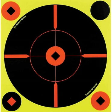 Birchwood Casey Shoot N C Self Adhesive Reactive Paper Targets 15pk, 2.4oz