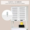 thumbnail image 3 of Evideco Miami Over-the-Toilet Cabinet with Dual Doors and Open Shelf, White Finish, 3 of 10