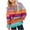 B_ Multicolor, variant on Sweatshirt for Children Boys Girls Spring Casual Long Sleeve Gradient Striped Printing Shirts Loose Pullover Hooded Tops with Pocket Multicolor 9 Years