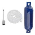 thumbnail image 2 of jinwen Boat Fenders Mooring Buoy Inflatable Marine Marine Docking for Dock Pontoon Boat Blue White Rope, 2 of 9