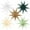 5 PCS, variant on 5pcs Sage Green Handing Paper Stars Lantern 12'',5 Pack Party Decorations Birthday Hanging Decor
