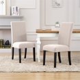 thumbnail image 2 of Costaelm Chaise de Salle à Manger en Tissu Adison Ensemble 2 Pcs Beige, 2 of 10