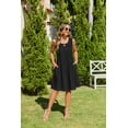 thumbnail image 6 of Zeagoo Women Summer Dress with Pockets Womens Casual T Shirt Dress Sleeveless Tank Dress Loose Shift Dress for Women Crew Neck A Line Dresses, 6 of 6