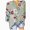 Vert, variante sur TopLLC Chandails Henley à Manches Longues pour Femmes, Élégants, Col Rond, Imprimé Floral, Chandail à Enfiler, Chemises à Boutons, Décontracté, Grande Taille, Blouses Bohèmes, Haut avec Poches